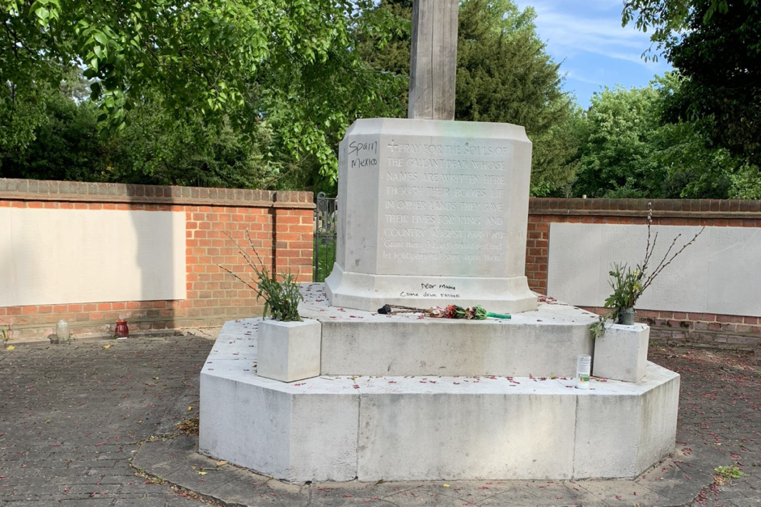 war-memorial-in-north-london-defaced-in-'senseless'-act-of-vandalism