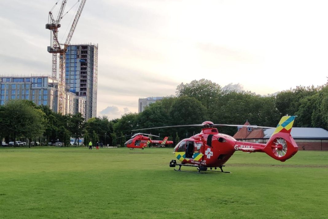 'major-incident'-as-police-cars-and-air-ambulances-attend-reading's-historic-forbury-gardens