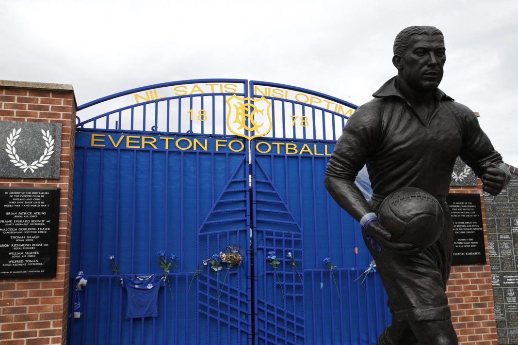 everton-helping-police-with-enquiries-after-flare-ignited-on-dixie-dean-statue-at-goodison-park