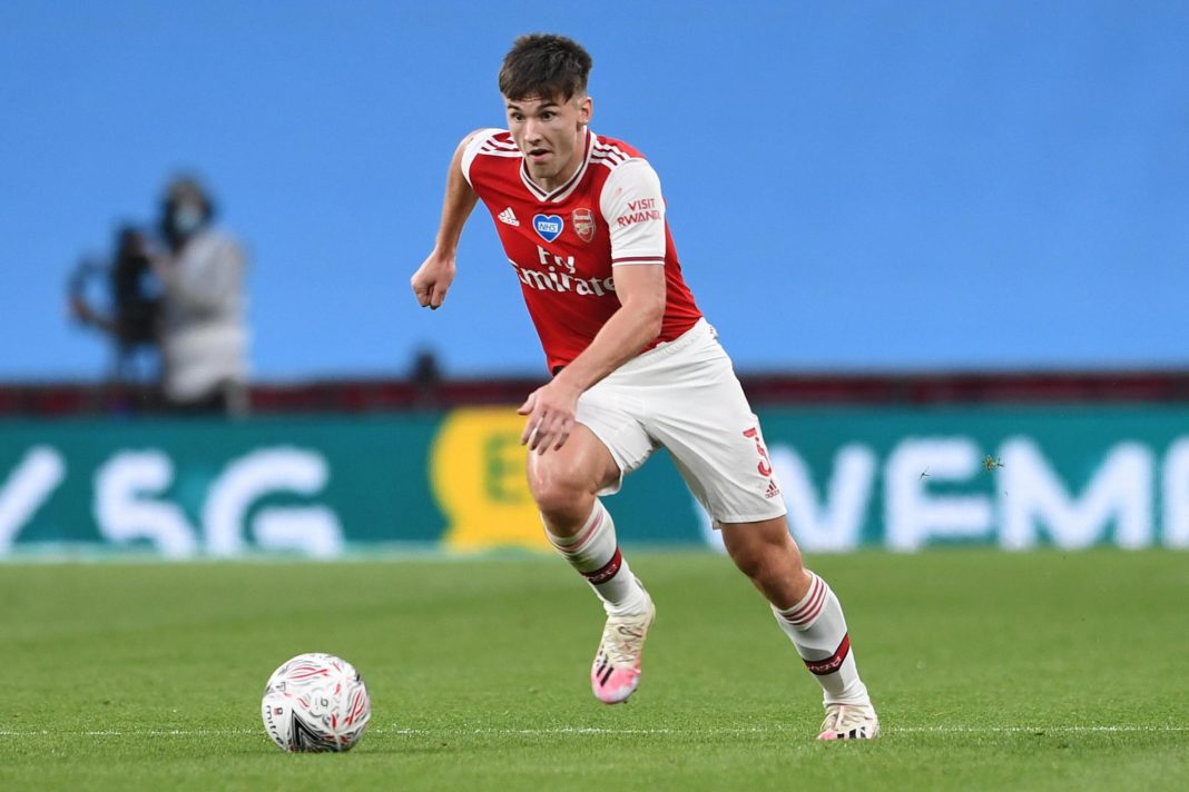 arsenal-defender-kieran-tierney-apologises-for-offensive-gesture-in-squad-picture-after-fa-cup-semi-final-win