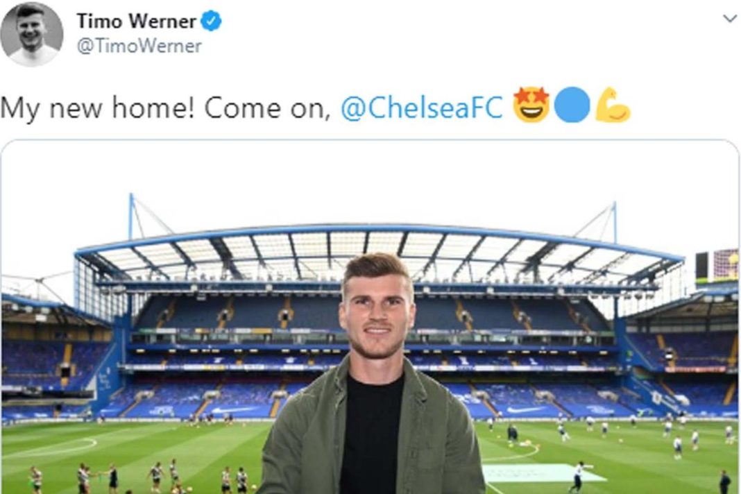 chelsea-signing-timo-werner-posts-first-picture-at-his-'new-home'-stamford-bridge