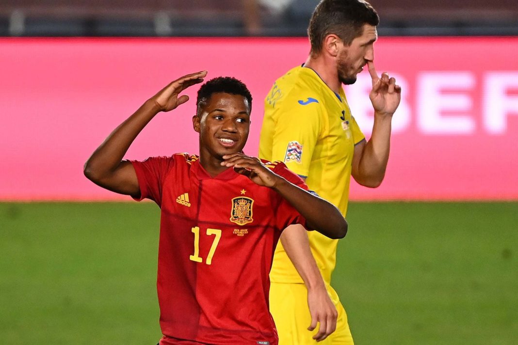 ansu-fati-becomes-spain's-youngest-ever-scorer-as-ukraine-are-thrashed-in-nations-league