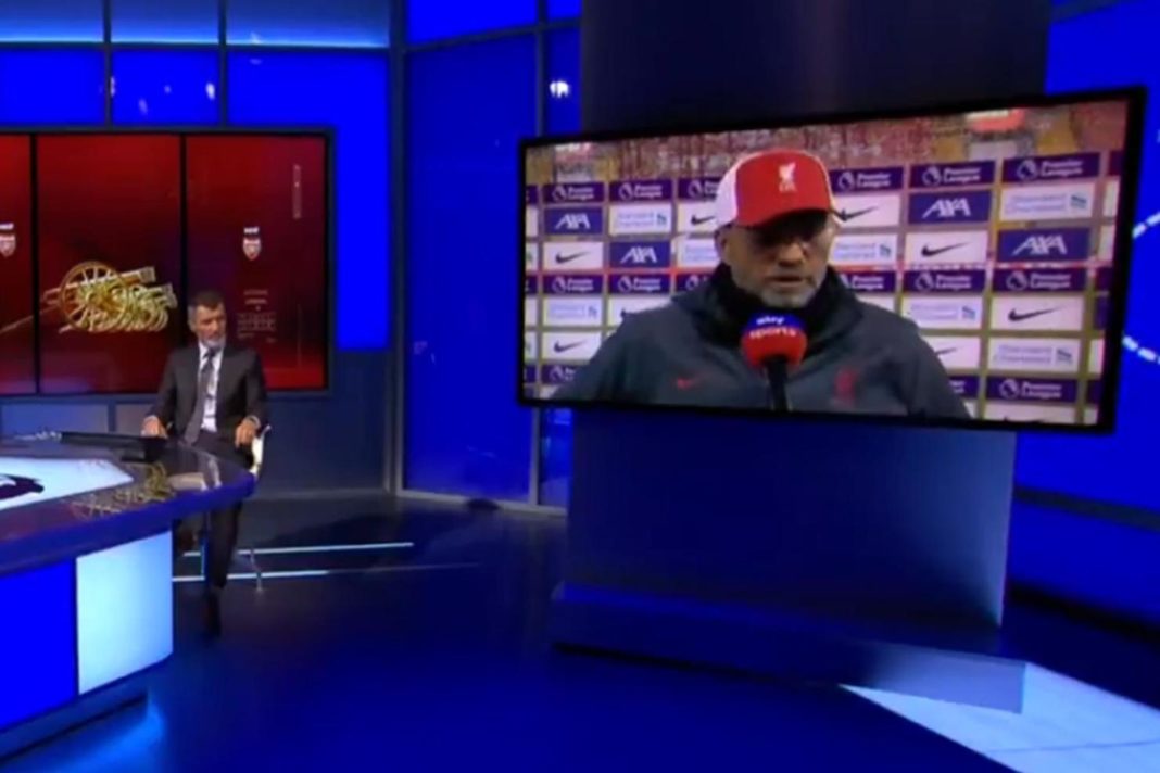 roy-keane-vs-jurgen-klopp:-watch-extraordinary-sky-sports-exchange-after-liverpool-vs-arsenal-game