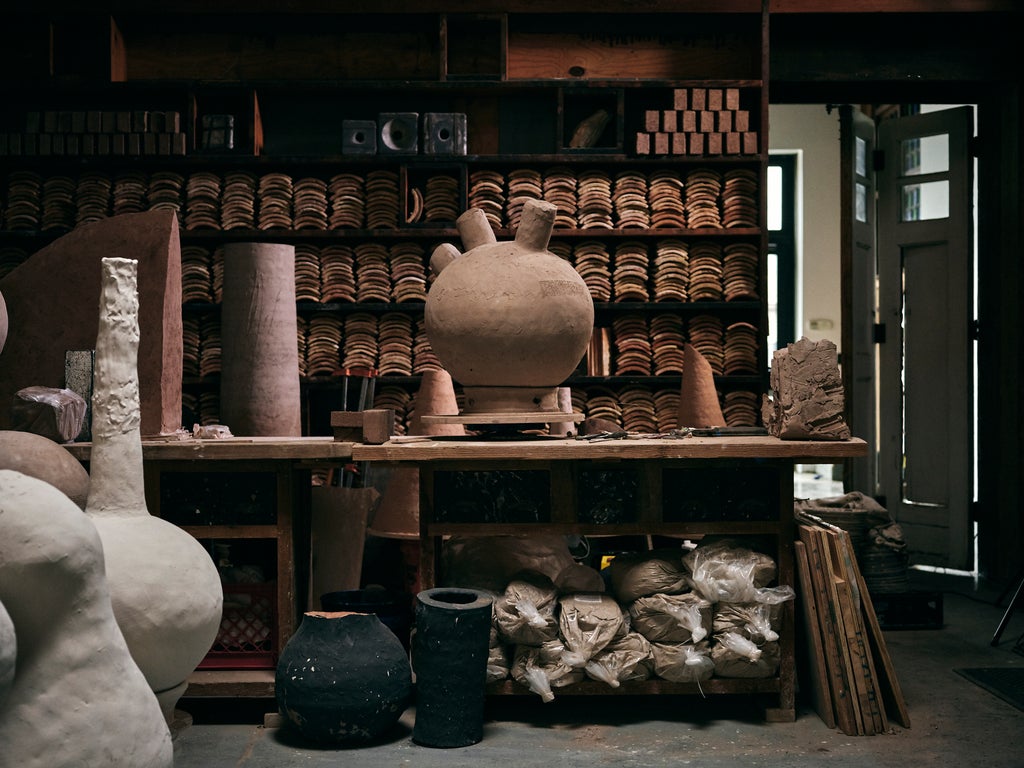 theaster-gates:-a-clay-sermon-review:-beautifully-judged-and-perfectly-paced