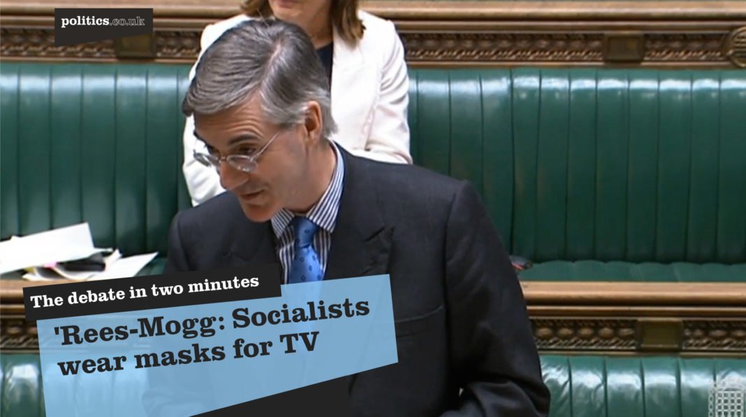 rees-mogg:-socialists-wear-masks-for-tv