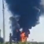 dramatic-footage-shows-the-moment-low-level-ukrainian-kamikaze-drone-blows-up-russia’s-largest-oil-refinery